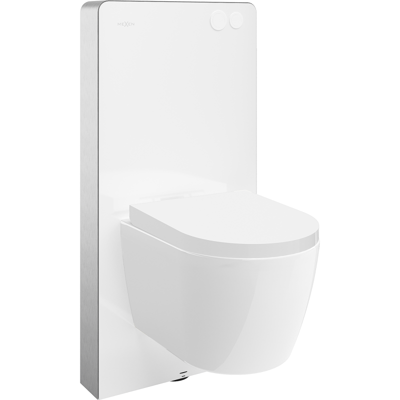 Mexen zestaw natynkowy WC stelaż pneumatyczny Tex Air G z miską WC Carmen i deską wolnoopadającą, biały - 615030880200A-20