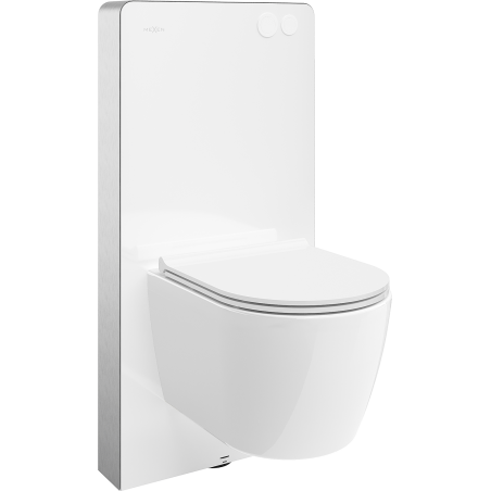 Mexen zestaw natynkowy WC stelaż pneumatyczny Tex Air G z miską WC Carmen i deską wolnoopadającą, biały - 615030880500A-20