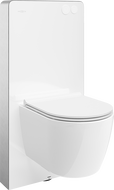 Mexen zestaw natynkowy WC stelaż pneumatyczny Tex Air G z miską WC Carmen Tornado i deską wolnoopadającą, biały - 615030880500TA