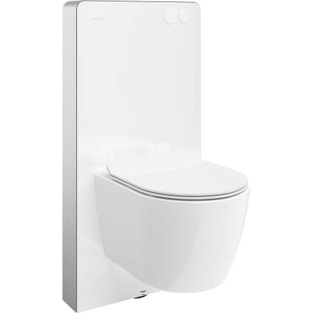 Mexen zestaw natynkowy WC stelaż pneumatyczny Tex Air G z miską WC Carmen i deską wolnoopadającą, biały - 615030884000A-20