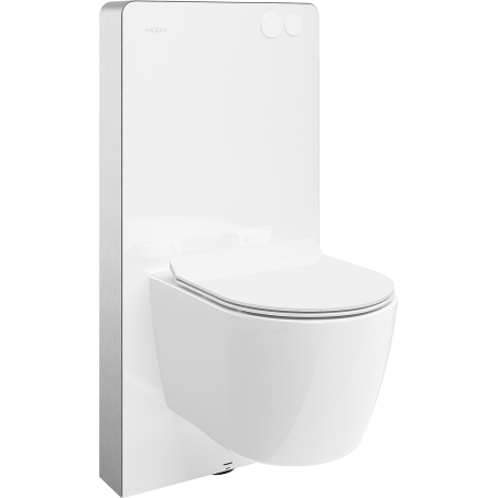 Mexen zestaw natynkowy WC stelaż pneumatyczny Tex Air G z miską WC Carmen Tornado i deską wolnoopadającą, biały - 615030884000TA