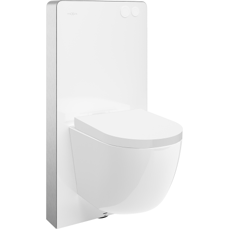Mexen Lena opbouwset WC pneumatisch frame Tex Air G met WC-pot en softclose-bril, wit - 615030220200A-20