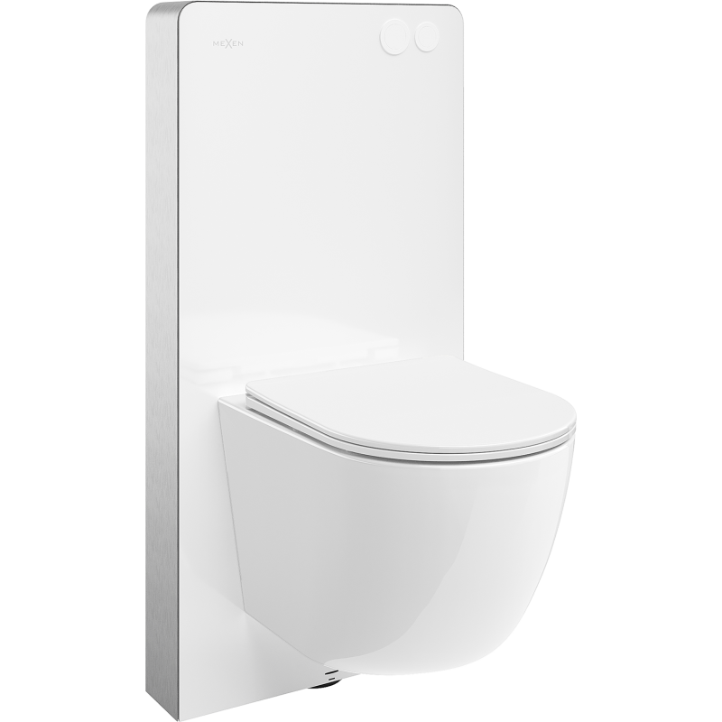Mexen Lena Unterputz-WC-Set pneumatischer Rahmen Tex Air G mit WC-Schüssel und Absenkautomatik, weiß - 615030220300A-20