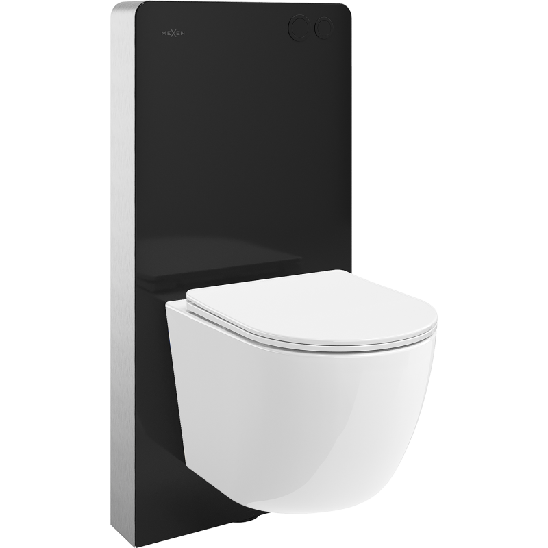 Mexen Lena WC-Unterputzset mit pneumatischem Tex Air G Rahmen, WC-Schüssel und Soft-Close-Sitz, weiß - 615030220300A-70