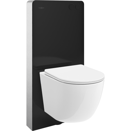 Mexen Lena WC-Unterputzset mit pneumatischem Tex Air G Rahmen, WC-Schüssel und Soft-Close-Sitz, weiß - 615030220300A-70