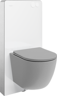 Mexen Lena Opbouwset WC pneumatisch frame Tex Air G met wc-pot en softclose zitting, lichtgrijs mat - 615030224061A-20