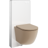 Mexen zestaw natynkowy WC stelaż pneumatyczny Tex Air G z miską WC Lena i deską wolnoopadającą, cappuccino mat