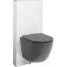 Mexen Lena nadometni WC komplet z pnevmatskim okvirjem Tex Air G z WC školjko in deskolo, temno siva mat - 615030224071A-20