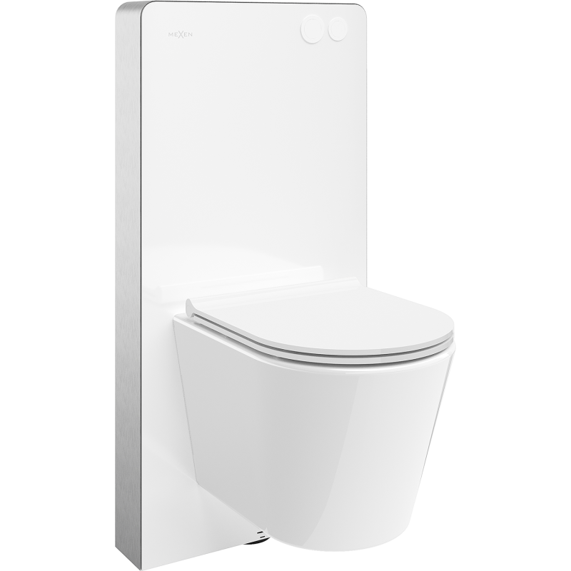 Mexen Rico set WC ad incasso con telaio pneumatico Tex Air G con vaso WC Tornado e sedile a chiusura rallentata bianco