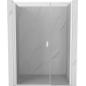 Mexen Mist-B duschdörrar gångjärn 105 cm, transparent, vit - 8A2-105-001-20-00