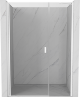 Mexen Mist-B drzwi prysznicowe uchylne 105 cm, transparent, białe - 8A2-105-001-20-00
