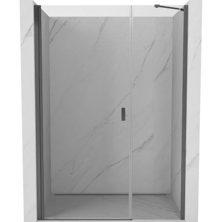 Mexen Mist-B drzwi prysznicowe uchylne 105 cm, transparent, gun metal - 8A2-105-001-95-00