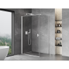 Mexen Mist-B nagnjena tuš kabina 95 x 90 cm, prozorna, bela - 8A2T-095-090-20-00