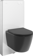 Mexen zestaw natynkowy WC stelaż pneumatyczny Tex Air G z miską WC Carmen i deską wolnoopadającą, czarny mat - 615030881085A-20