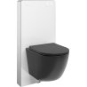 Mexen Lena Opbouw WC set met Tex Air G pneumatisch frame, WC-pot Tornado en softclose zitting, zwarte mat - 615030221085TA-20