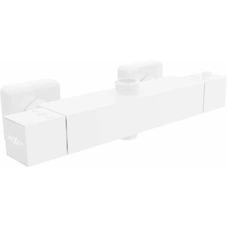 Mexen Cube termostatyczna bateria prysznicowa, biała - 77250-20