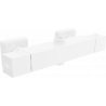 Mexen Cube thermostatic shower faucet, white - 77250-20