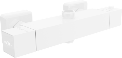 Mexen Cube miscelatore termostatico per doccia, bianco - 77250-20