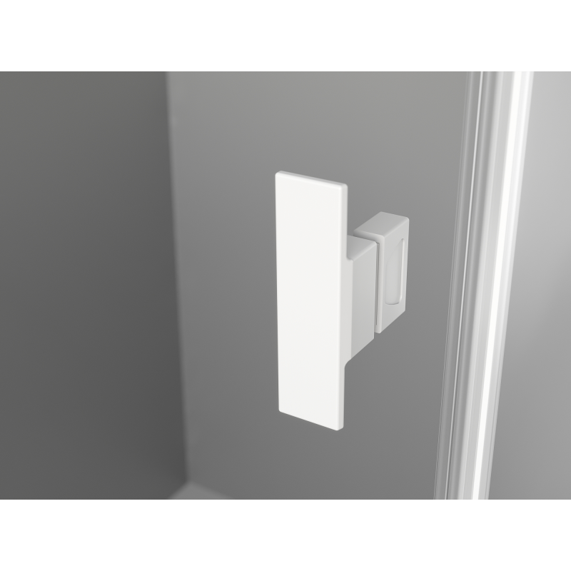 Mexen Mist-B kääntyvä suihkukoppi 85 x 120 cm, läpinäkyvä, valkoinen - 8A2T-085-120-20-00