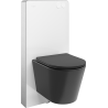 Mexen Rico opbouwset toilet met pneumatisch frame Tex Air G met WC-pot Tornado en softclose zitting, zwarte mat