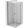Mexen Mist-B Pivot Shower Enclosure 70 x 70 cm, Transparent, Brushed Gun Gray - 8A2T-070-070-66-00