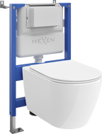 Mexen Rico Σετ εντοιχισμένο μηχανισμός WC Tex Air XS-F με λεκάνη WC 2.0 Tornado και
