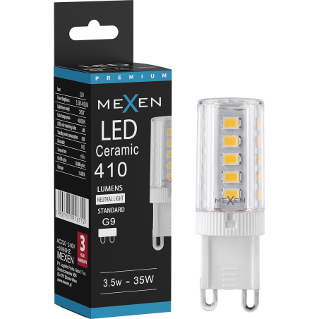 Mexen Aura Lampadina LED G9, 3,5W, Neutro - 4000K, 410 lm - L121-G9-0340-01