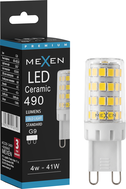 Mexen Aura LED-lamppu G9, 4W, Kylmä - 6500K, 490 lm - L121-G9-0465-01