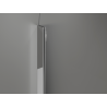 Mexen Kioto-Q Duschvägg Walk-in 90 x 200 cm, transparent 8 mm, krom - 800-090-101-01-00-Q