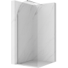Mexen Kioto-Q Tuš stena Walk-in 90 x 200 cm, prosojna 8 mm, krom - 800-090-101-01-00-Q
