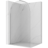 Mexen Kioto-Q tuš stena Walk-in 100 x 200 cm, prozorna 8 mm, krom - 800-100-101-01-00-Q