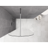 Mexen Kioto-Q tuš stena Walk-in 100 x 200 cm, prozorna 8 mm, krom - 800-100-101-01-00-Q