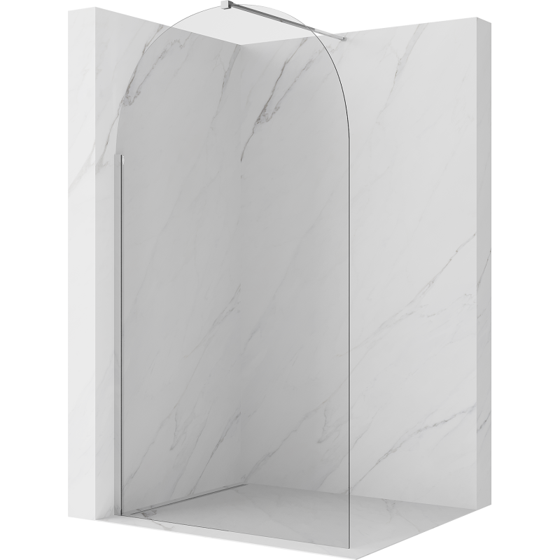 Mexen Kioto-Q tuš stena Walk-in 110 x 200 cm, prozorna 8 mm, krom - 800-110-101-01-00-Q