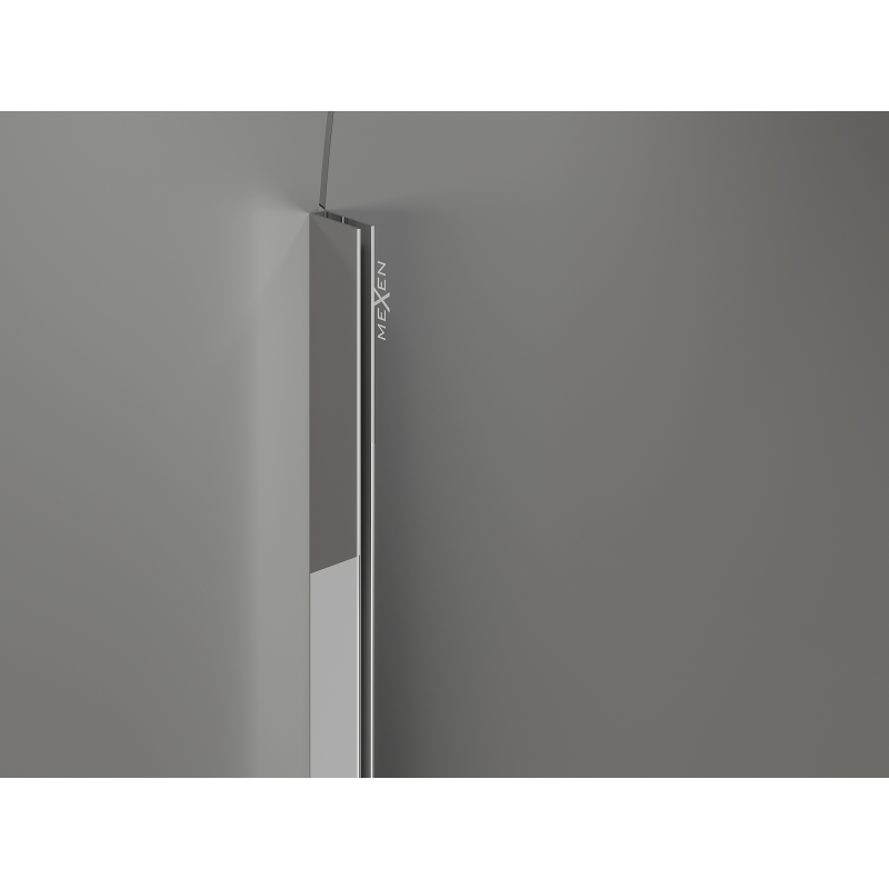 Mexen Kioto-Q ścianka prysznicowa Walk-in 120 x 200 cm, transparent 8 mm, chrom - 800-120-101-01-00-Q