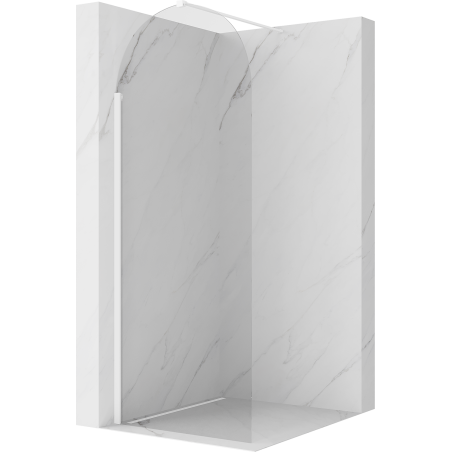 Mexen Kioto-Q Tuš pregrada Walk-in 80 x 200 cm, prozorna 8 mm, bela - 800-080-101-20-00-Q