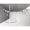Mexen Kioto-Q ścianka prysznicowa Walk-in 90 x 200 cm, transparent 8 mm, biała - 800-090-101-20-00-Q