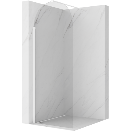 Mexen Kioto-Q ścianka prysznicowa Walk-in 90 x 200 cm, transparent 8 mm, biała - 800-090-101-20-00-Q