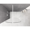 Mexen Kioto-Q ścianka prysznicowa Walk-in 100 x 200 cm, transparent 8 mm, biała - 800-100-101-20-00-Q