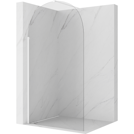 Mexen Kioto-Q ścianka prysznicowa Walk-in 120 x 200 cm, transparent 8 mm, biała - 800-120-101-20-00-Q