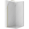 Mexen Kioto-Q Duschvägg Walk-in 80 x 200 cm, transparent 8 mm, guld - 800-080-101-50-00-Q