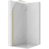 Mexen Kioto-Q ścianka prysznicowa Walk-in 80 x 200 cm, transparent 8 mm, złota - 800-080-101-50-00-Q