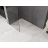 Mexen Kioto-Q Duschvägg Walk-in 90 x 200 cm, transparent 8 mm, guld - 800-090-101-50-00-Q