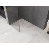 Mexen Kioto-Q ścianka prysznicowa Walk-in 90 x 200 cm, transparent 8 mm, złota - 800-090-101-50-00-Q