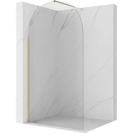 Mexen Kioto-Q ścianka prysznicowa Walk-in 100 x 200 cm, transparent 8 mm, złota - 800-100-101-50-00-Q