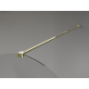 Mexen Kioto-Q mampara de ducha Walk-in 110 x 200 cm, transparente 8 mm, dorada - 800-110-101-50-00-Q