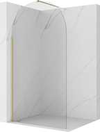 Mexen Kioto-Q ścianka prysznicowa Walk-in 110 x 200 cm, transparent 8 mm, złota - 800-110-101-50-00-Q