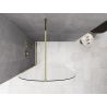 Mexen Kioto-Q ścianka prysznicowa Walk-in 120 x 200 cm, transparent 8 mm, złota - 800-120-101-50-00-Q