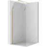 Mexen Kioto-Q ścianka prysznicowa Walk-in 90 x 200 cm, transparent 8 mm, złota szczotkowana - 800-090-101-55-00-Q
