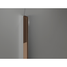 Mexen Kioto-Q tuš kabina Walk-in 90 x 200 cm, prozorna 8 mm, rožnato zlato - 800-090-101-60-00-Q