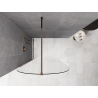 Mexen Kioto-Q ścianka prysznicowa Walk-in 100 x 200 cm, transparent 8 mm, różowe złoto - 800-100-101-60-00-Q